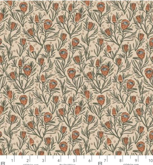 Get Out And Explore - Gemma Earthy Botanics - King Protea Fabric - Cotton + Steel