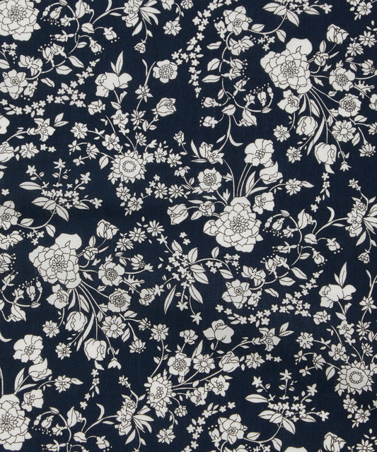 Summer Blooms - Dark Blue - Tana Lawn - Classic Collection - Liberty of London