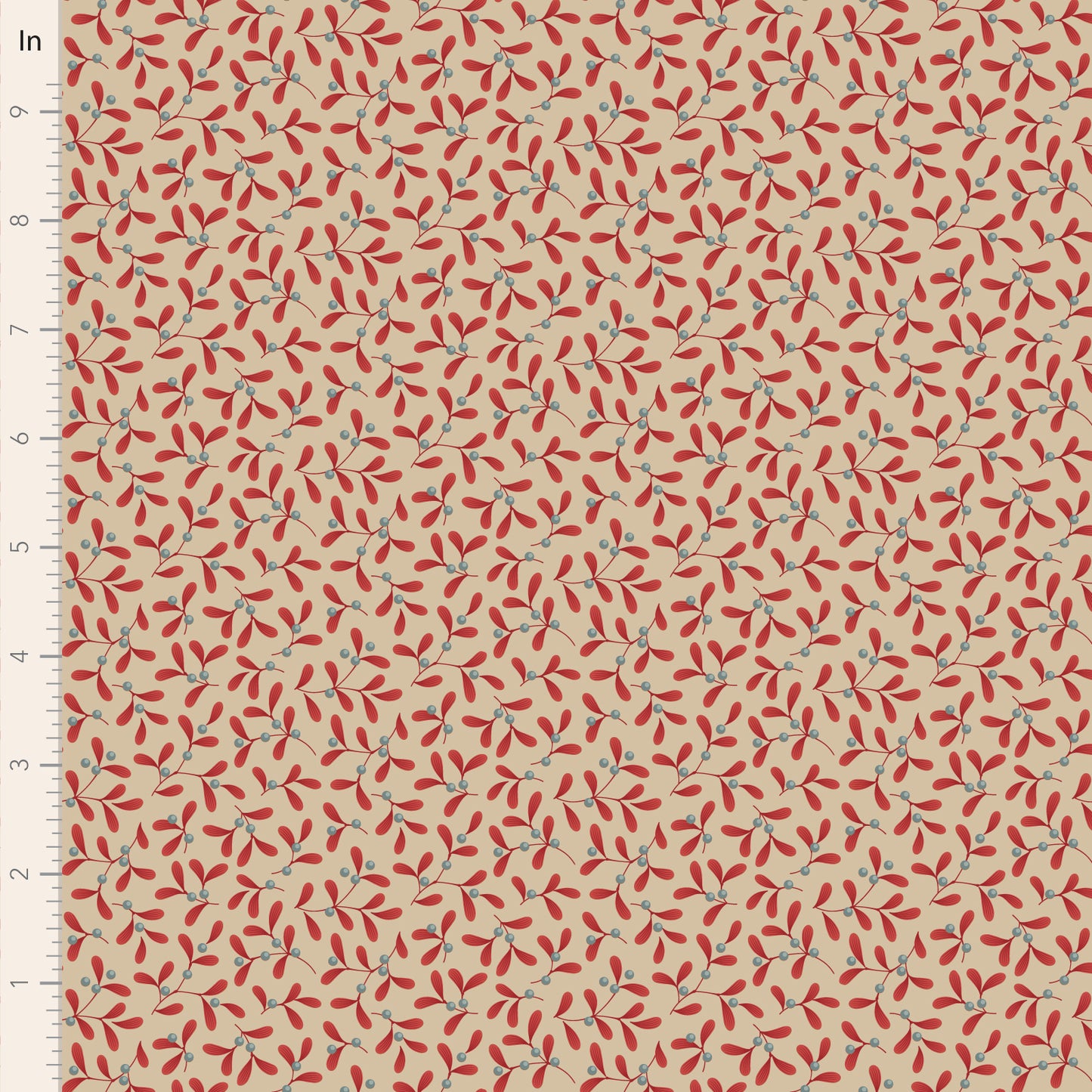 Mistletoe - Red - 100623 - Merry Little Christmas Collection - Tilda Fabrics