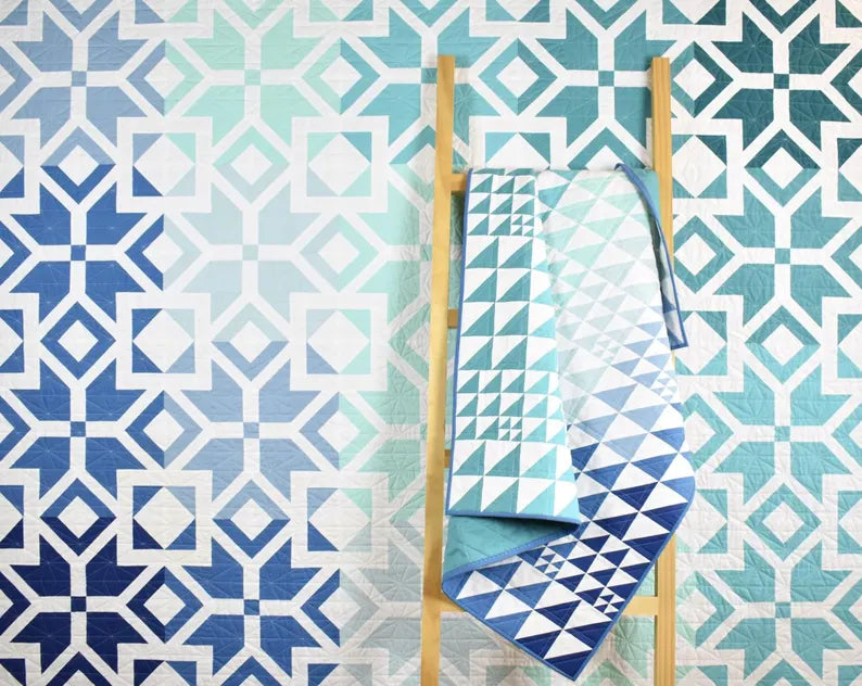 Nordic Star Quilt Pattern by Patchwork and Poodles