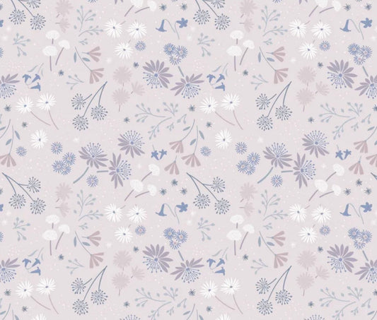 Night Garden - Light Dusky Pink - CC42.1 - Evenfall Collection by Cassandra Connolly - Lewis & Irene