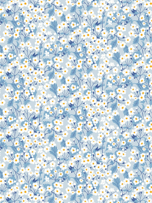 Mitsi Valeria - Blue - Tana Lawn - Liberty of London Fabrics - 100% Cotton