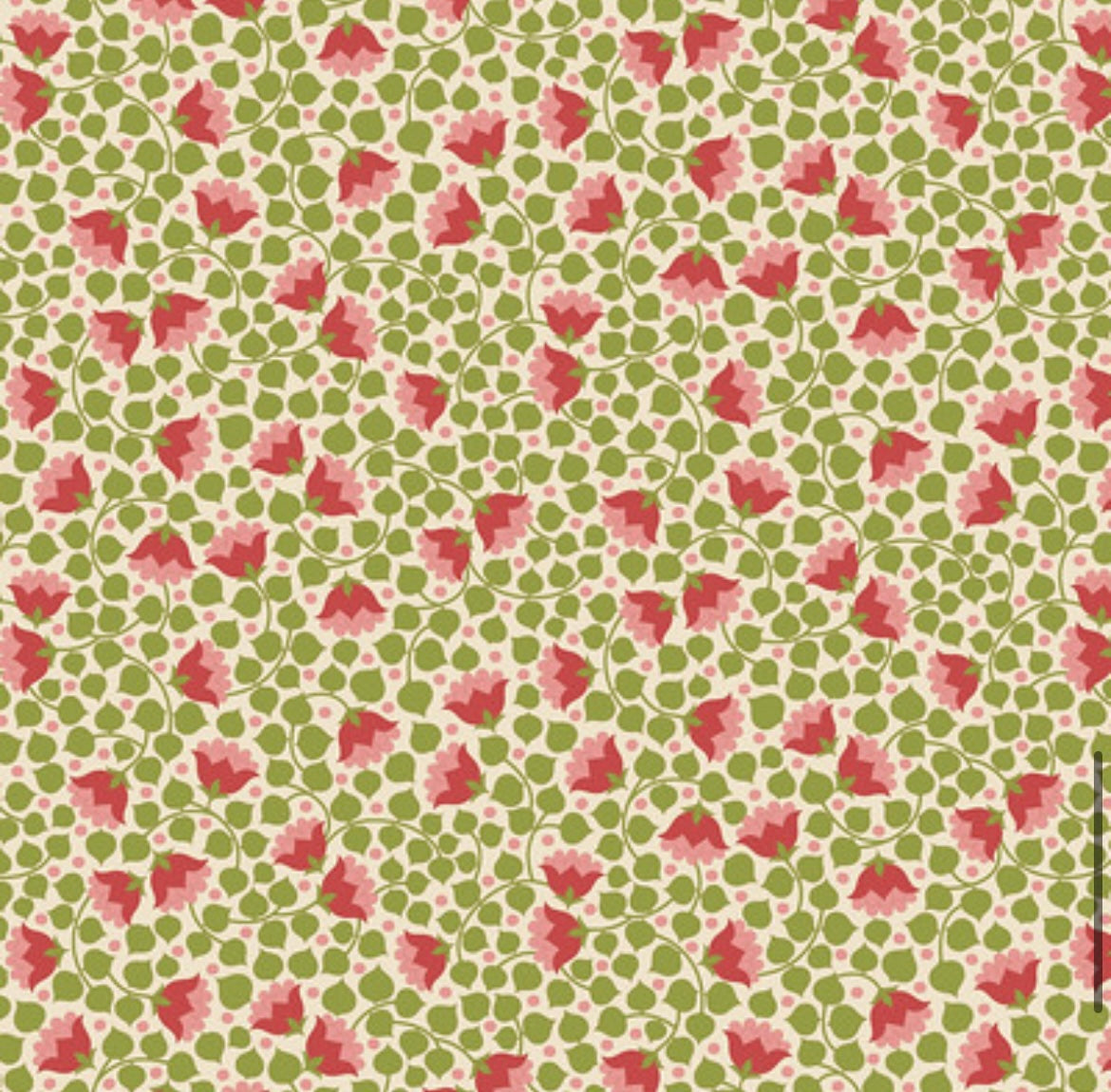 Bellflower - Green - 110128 - Wallflower Blender Collection - Tilda Fabrics