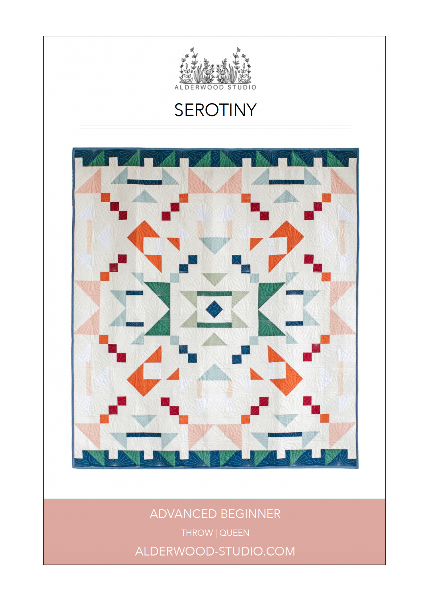 Serotiny Quilt Pattern by Alderwood Studio (paper copy)