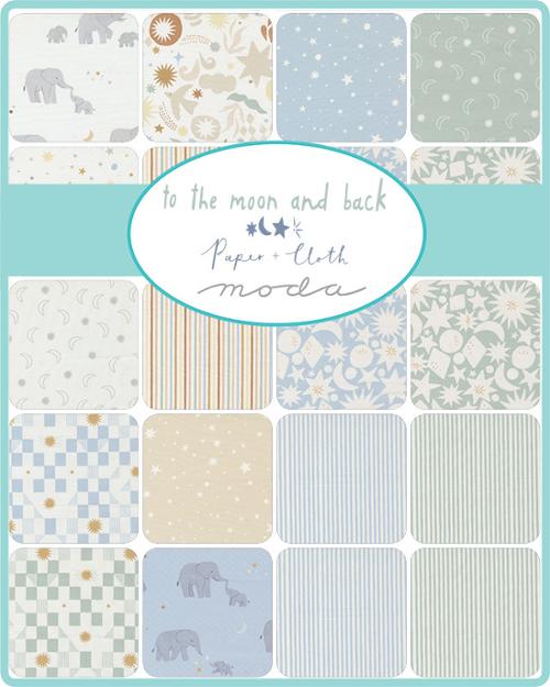 To The Moon And Back Collection Bundle - 15 Fabrics by Paper + Cloth - Moda Fabrics