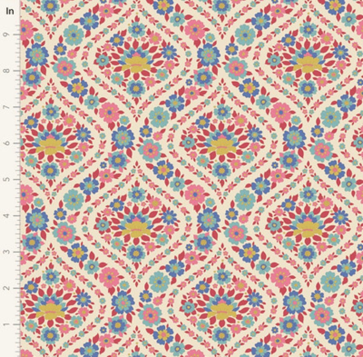 Bianca - Red - 100618 - Wallflower Collection - Tilda Fabrics