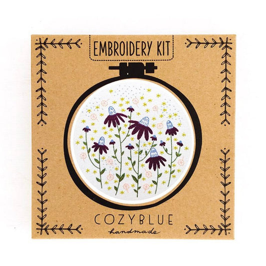 Coneflower Magic Embroidery Kit by Cozy Blue