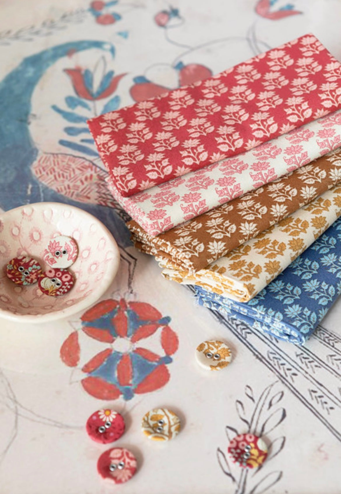 Mira - Ochre - 110108 - Sanctuary Collection - Tilda Fabrics