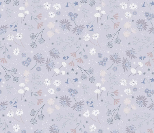 Night Garden - Pale Misty Lilac - CC42.2 - Evenfall Collection by Cassandra Connolly - Lewis & Irene