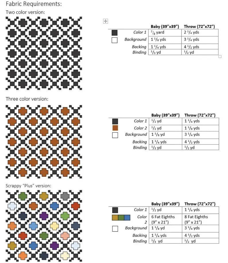Modern Crossing Quilt Pattern by Patchwork & Poodles
