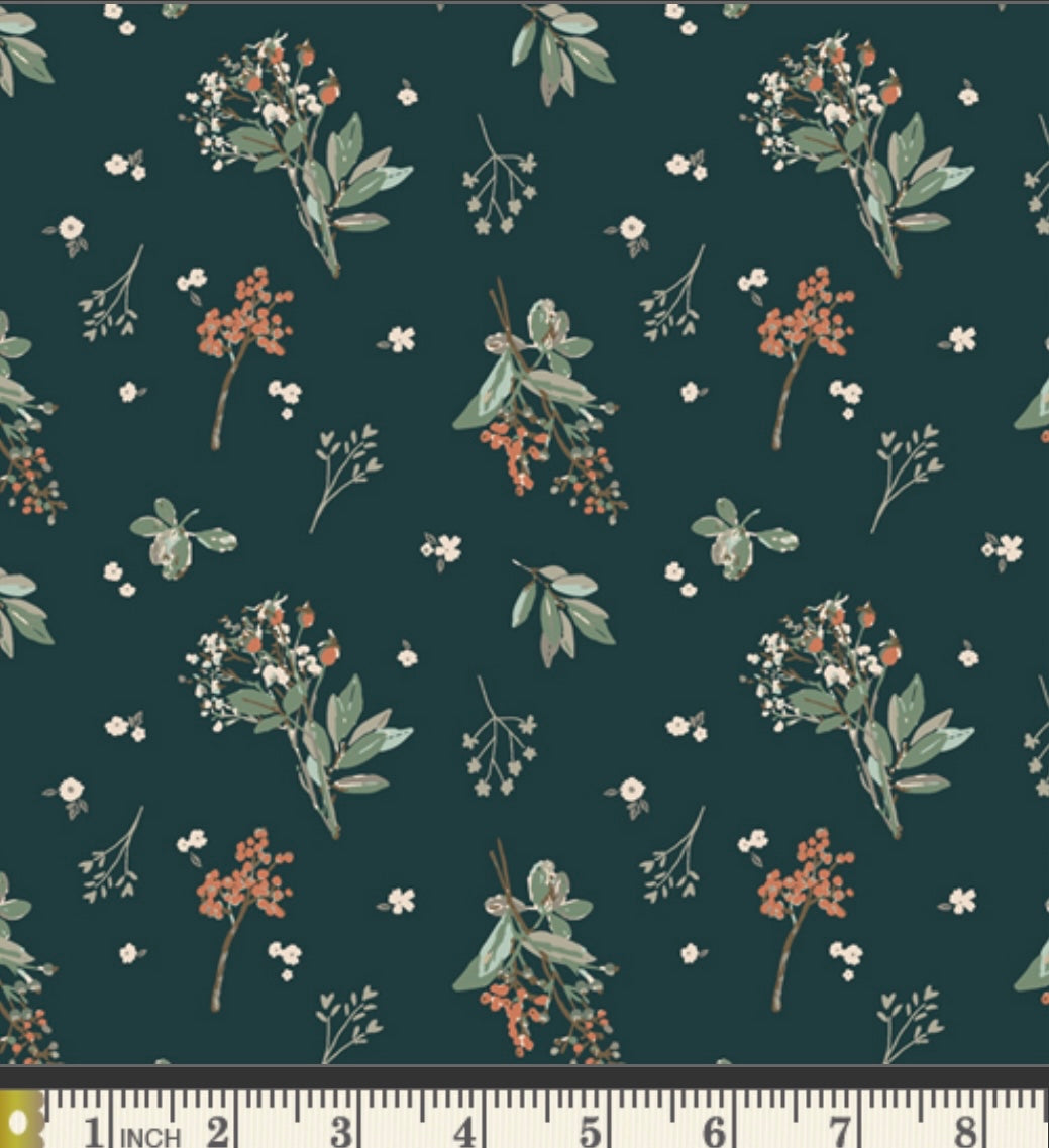Herbage Viridian - Juniper Collection by Sharon Holland - JUN22113 - Art Gallery Fabrics