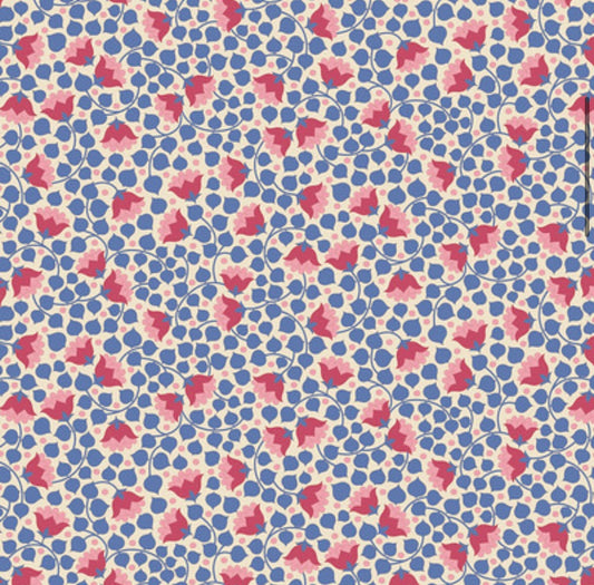 Bellflower - Denim - 110131 - Wallflower Blender Collection - Tilda Fabrics