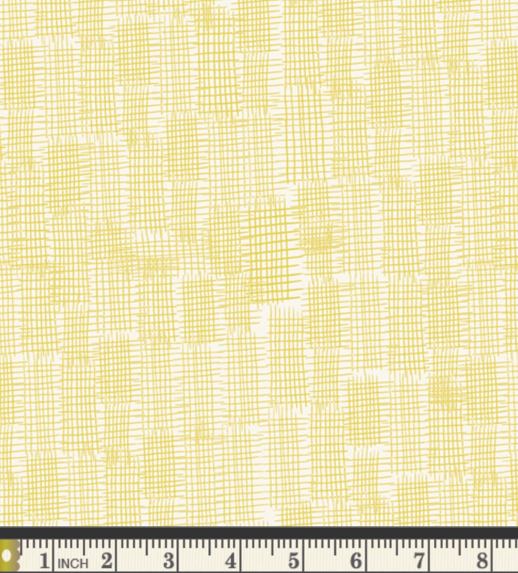 Golden Linen (greenish yellow) - FRE32313 - Fresh Linen Collection by Katie O’Shea - Art Gallery Fabrics