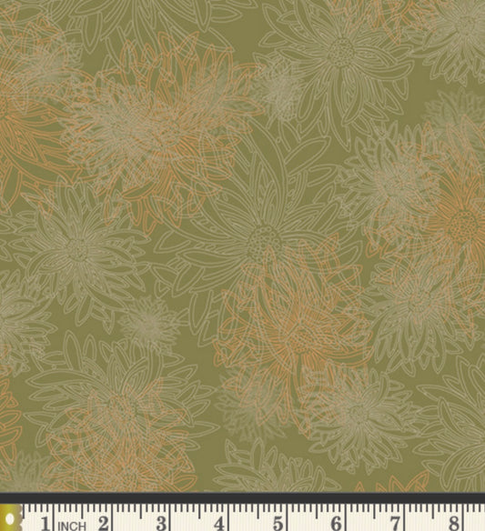 Dusty Olive - FE-509 - Floral Elements Collection - Art Gallery Fabrics