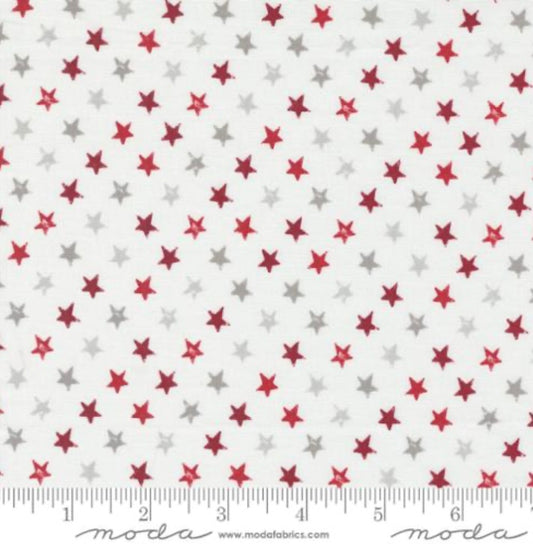Old Glory Cloud Red 5204 11 - Old Glory Collection by Lella Boutique - Moda Fabrics