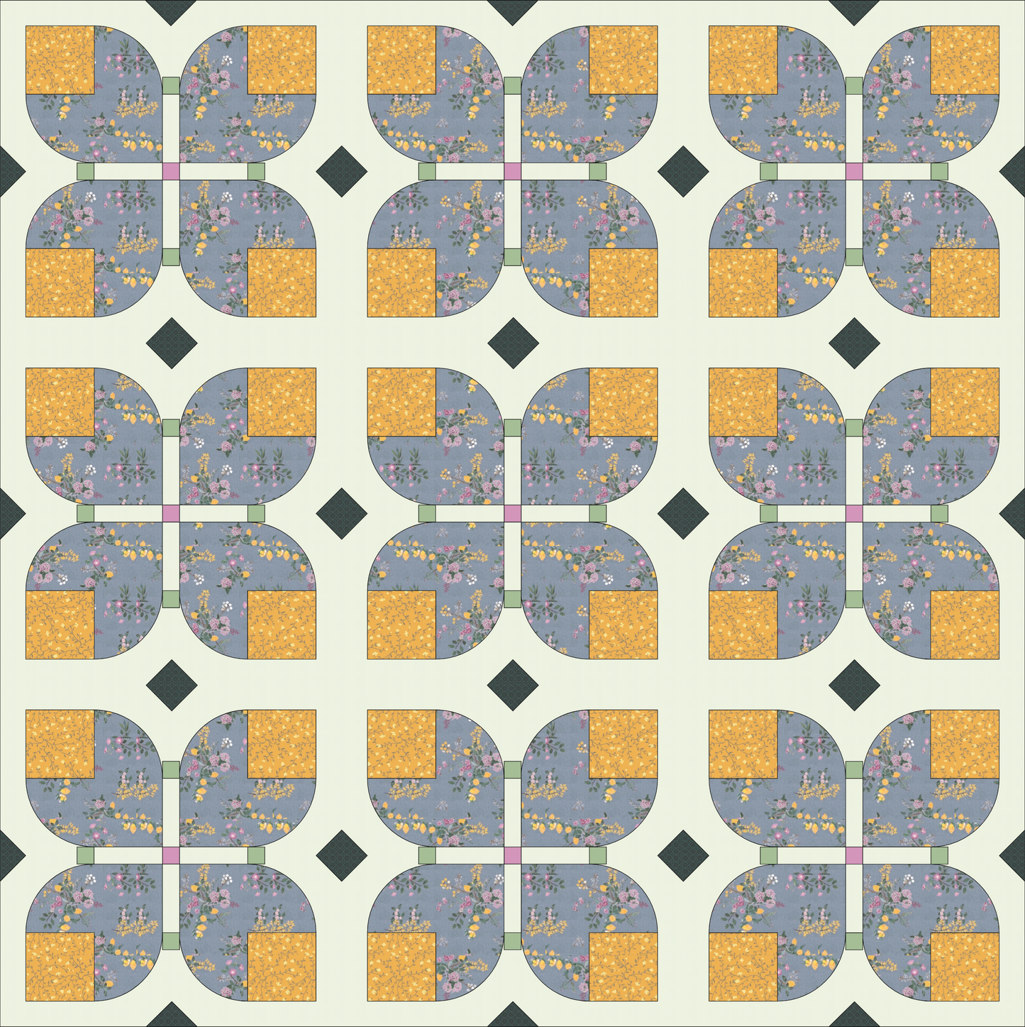 Garden Dreams Quilt Kit - Pattern by Alderwood Studio