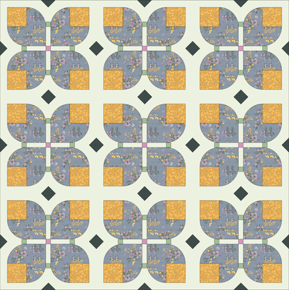 Garden Dreams Quilt Kit - Pattern by Alderwood Studio