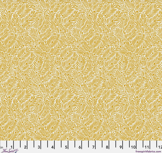 Yew & Aril - Sunshine - PWWM135.SUNSHINE - Bedford Park Collection by Morris and Co. - FreeSpirit Fabrics