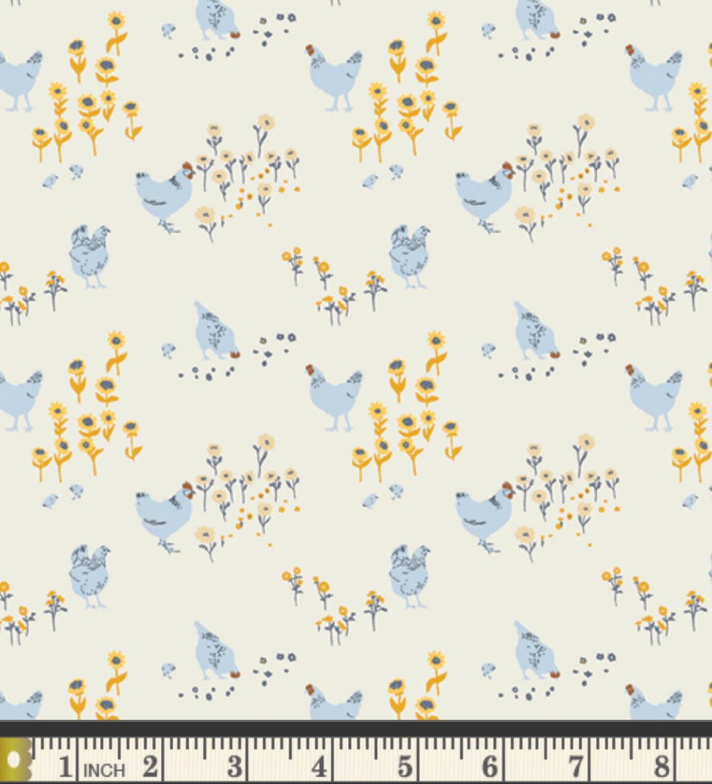 Hens and Chicks - PTG33406 - Potager Collection by Sharon Holland -Art Gallery Fabrics