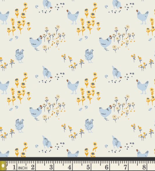 Hens and Chicks - PTG33406 - Potager Collection by Sharon Holland -Art Gallery Fabrics