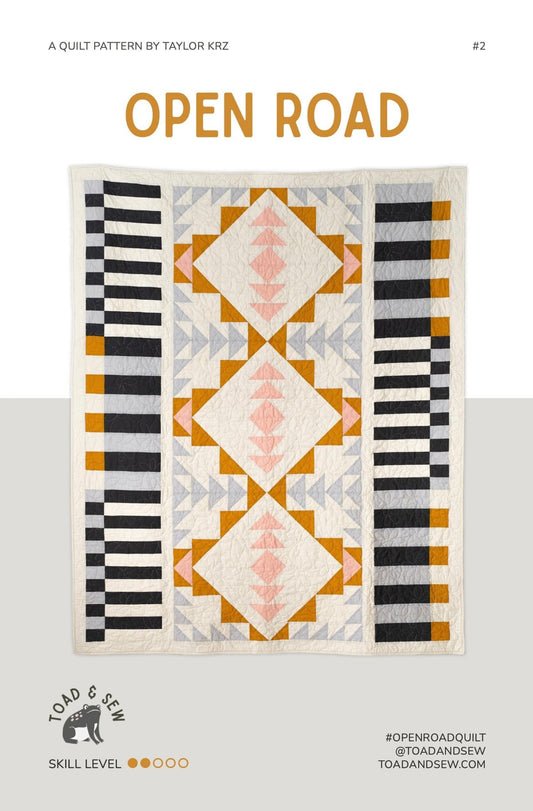 Open Road Quilt Pattern by Toad & Sew