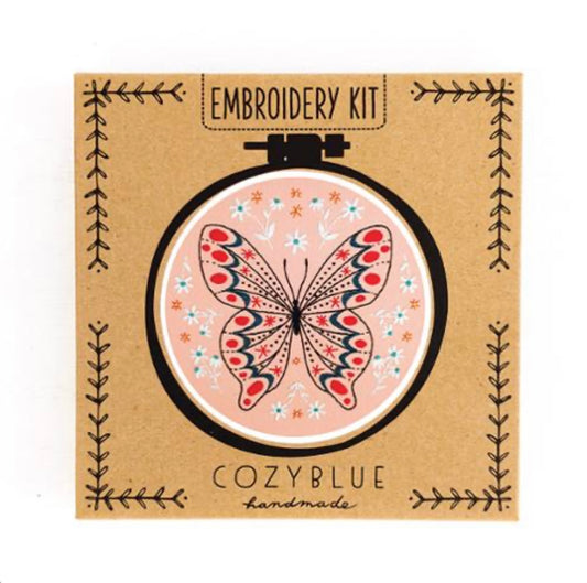 Butterfly Embroidery Kit by Cozy Blue