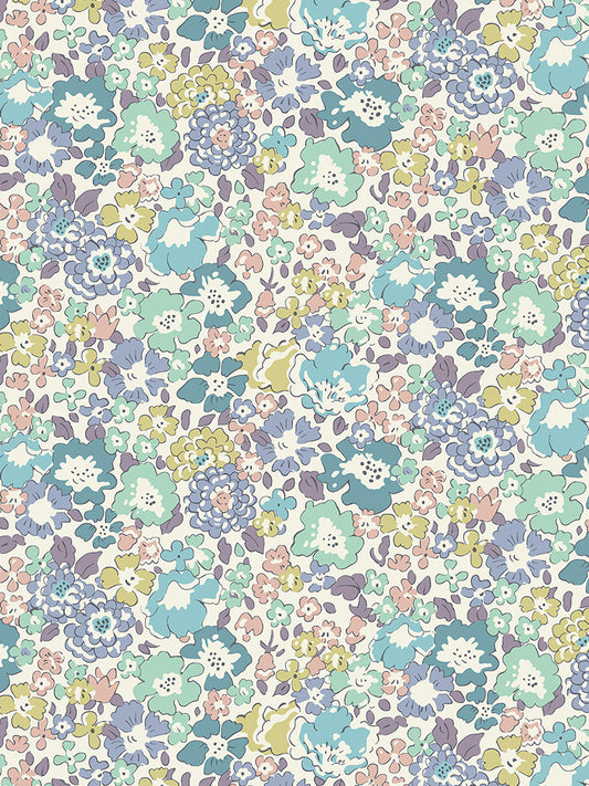 Michelle - Blue Turquoise - Tana Lawn - Liberty of London Fabrics - 100% Cotton