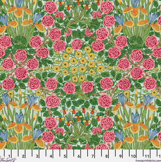 Campanula - Seaglass - PWWM142.SEAGLASS - Bedford Park Collection by Morris and Co. - FreeSpirit Fabrics