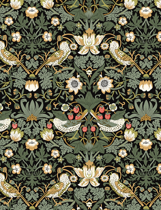 Strawberry Thief - Dark Green - Tana Lawn - Classic Collection - Liberty of London