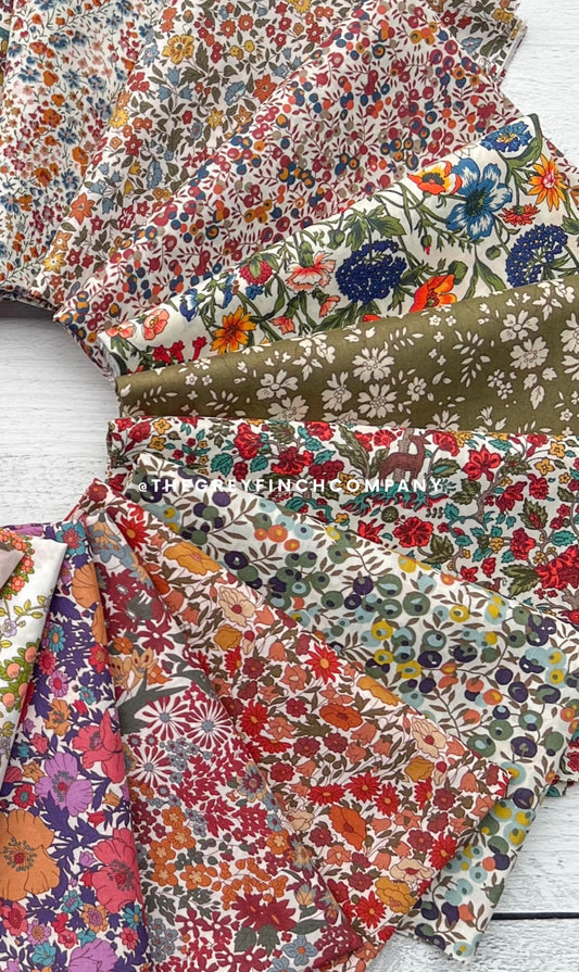 Fall Liberty Bundle - 20 Tana Lawn Fabrics - Liberty of London Fabrics