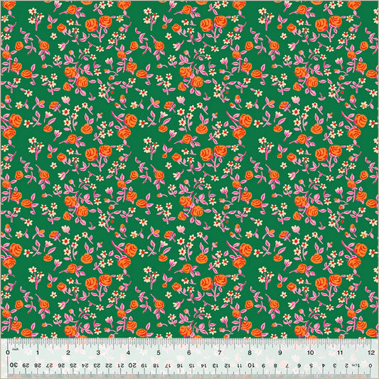 Emerald - 54255D-8 - By Hand Collection by Heather Ross - Windham Fabrics