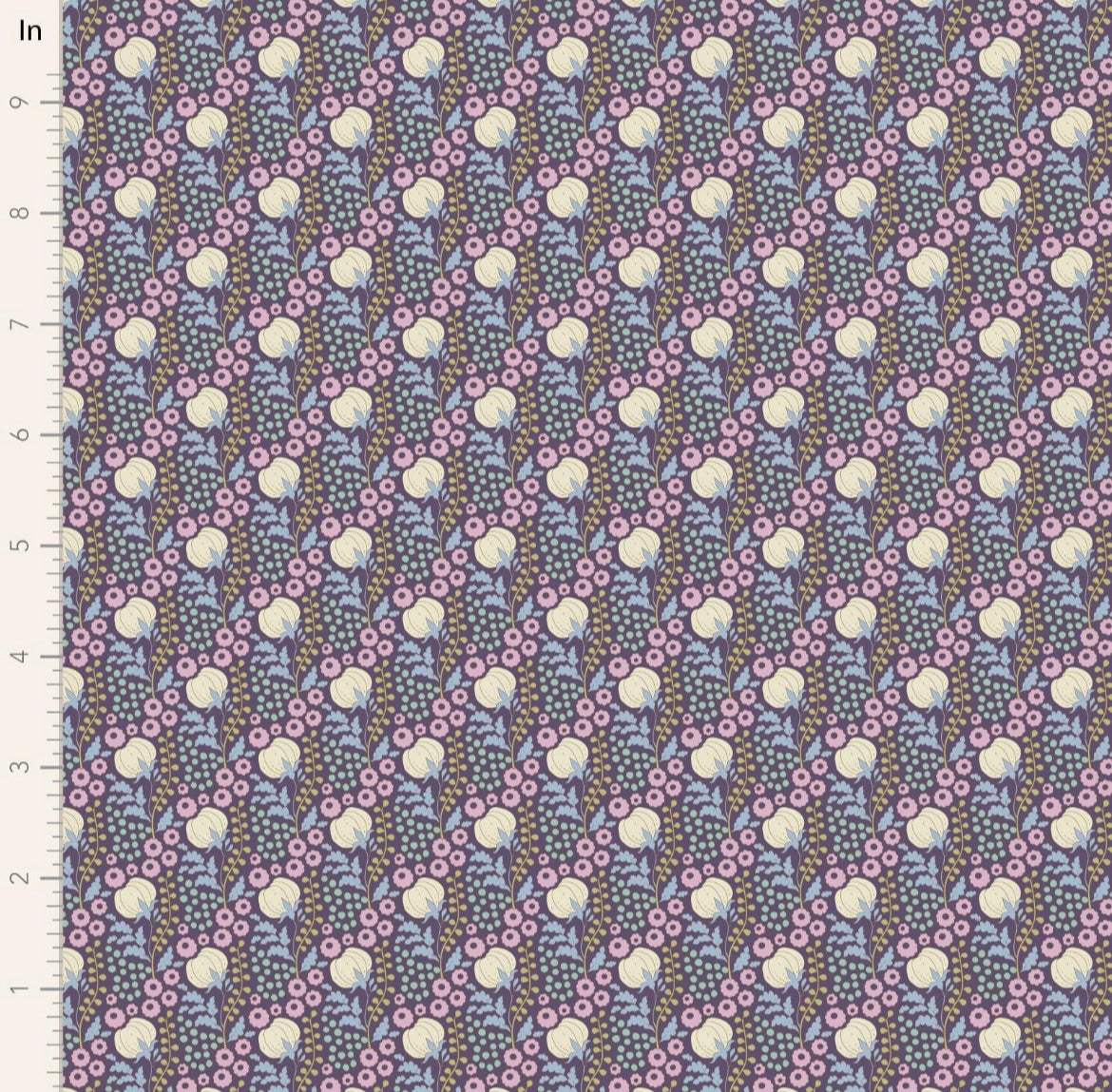 Cottonfield - Eggplant - Sactuary Collection - Tilda Fabrics