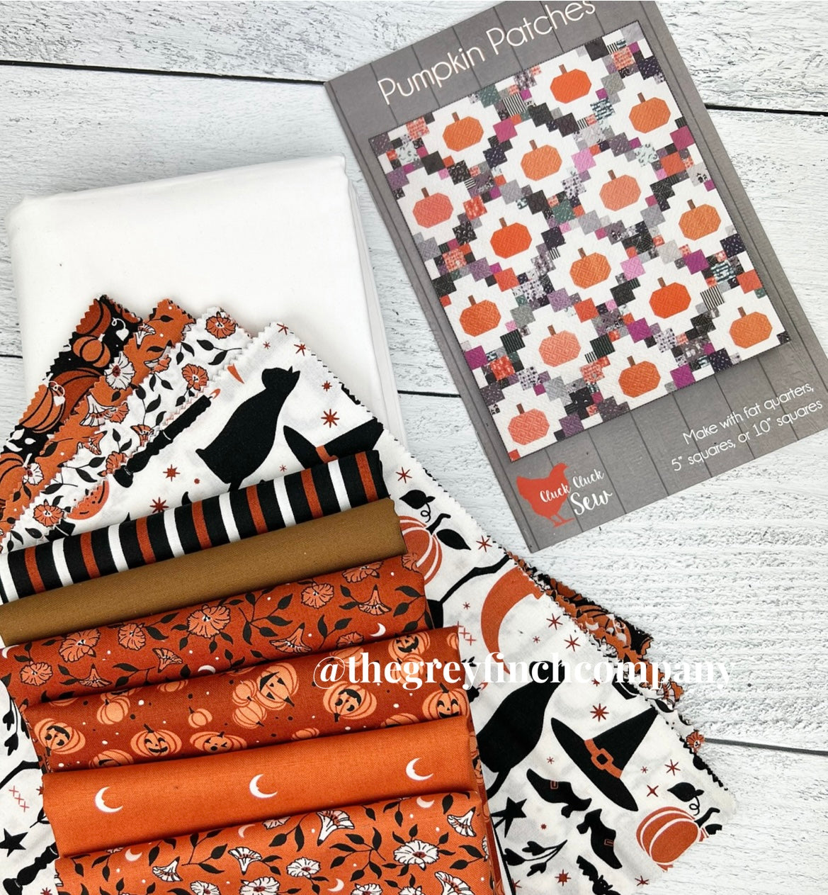Pumpkin Patches Quilt Kit - Pattern by Cluck Cluck Sew