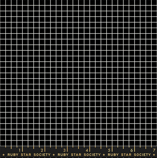 Grid - Black - RS3005-35 - Ruby Star Society - Moda Fabrics