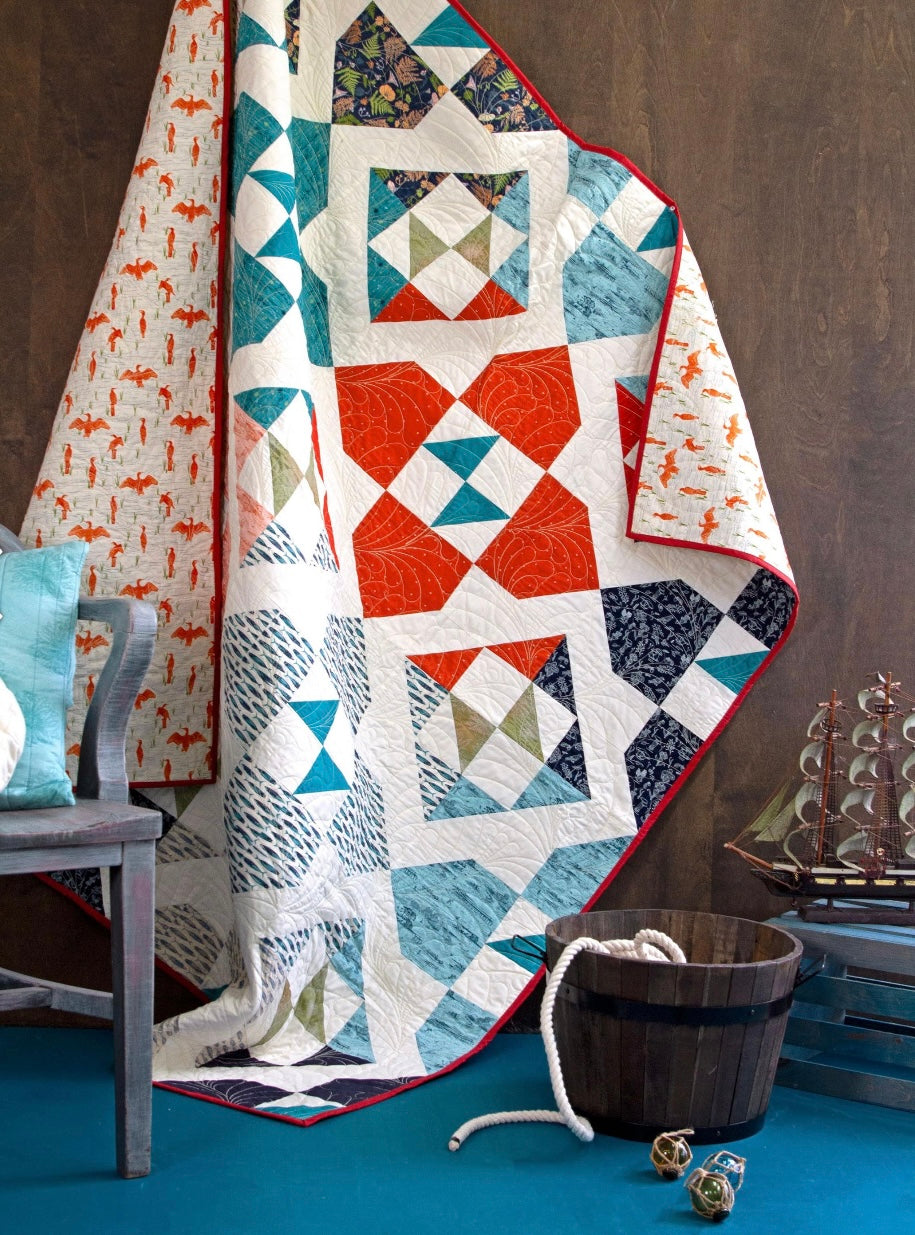 Sailing Sunset Quilt Kit - Pattern by Art Gallery Fabrics