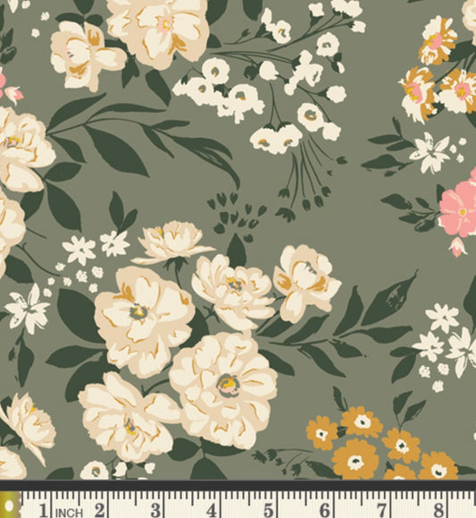 Garden Sonnet Dim - FLANNEL - F39200a - by Bonnie Christine - Art Gallery Fabrics