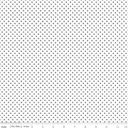 Swiss Dot On White Black Dot - C660-110 - Riley Blake Designs