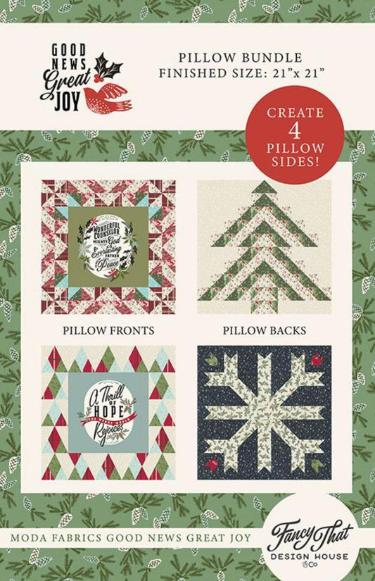 Good News Great Joy Pillow Bundle Patterns by Fancy That Design House