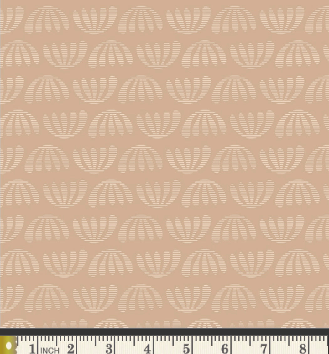 Boho Leaves Pearl - Duval Collection by Suzy Quilts - Art Gallery Fabrics