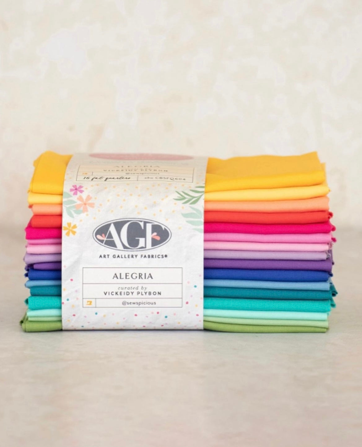 Alegria AGF Sewcialite Bundle Curated by Vickeidy Plybon of Sewspicious - 16 fat quarters