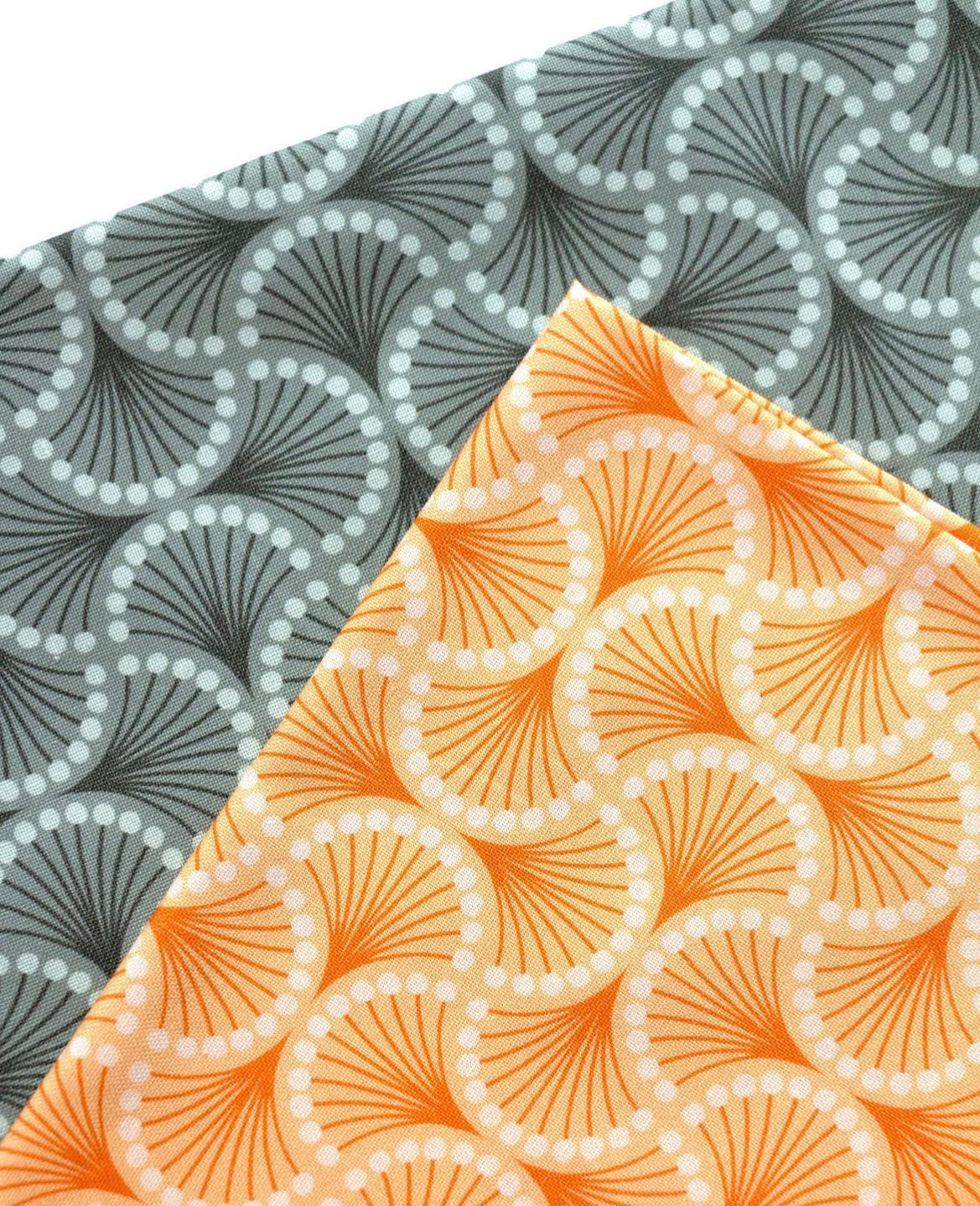 Leaves - Orange - Splendor Collection by Pippa Shaw - Figo Fabrics