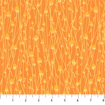 Field - Orange - Splendor. Collection by Pippa Shaw - Figo Fabrics
