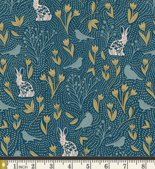 Nesting Season Night - Spring Equinox Collection by Katie O’Shea - Art Gallery Fabrics
