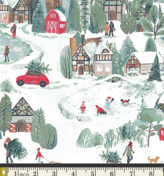 Winter Village - Wintertale Collection by Katarina Roccella - Art Gallery Fabrics