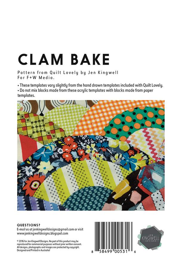 Clam Bake Acrylic Templates by Jen Kingwell