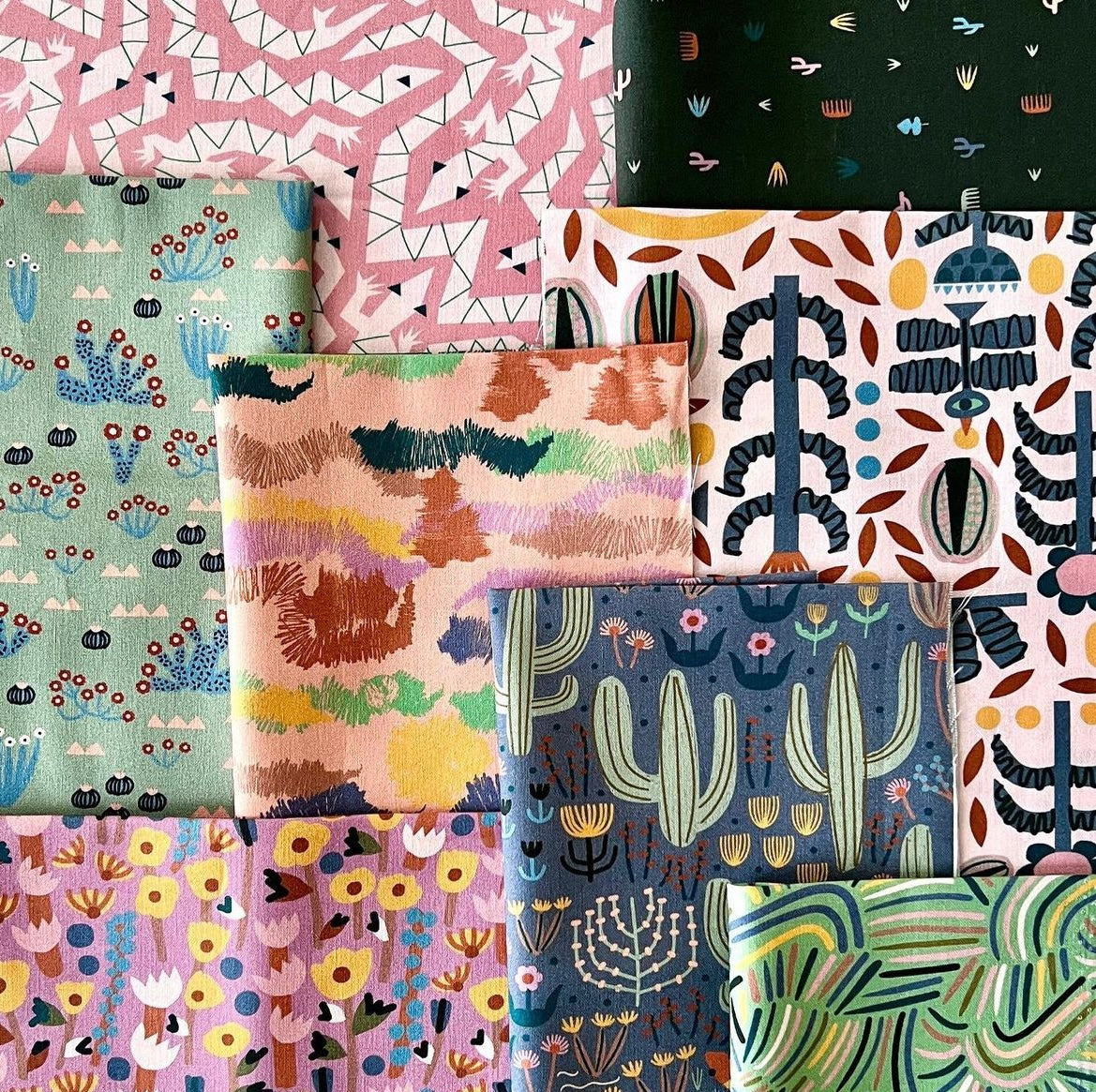 Preorder: Yuma Collection Bundle By Leah Duncan - 8 Fabrics - Cloud9 F ...