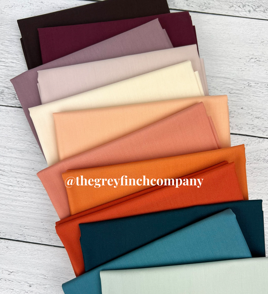 Duval Collection Coordinating Solids Bundle - 12 New Pure Solids - Art Gallery Fabrics