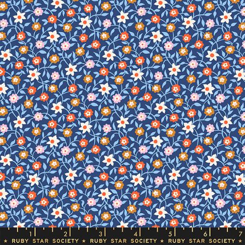 Creeping Vine Bluebell RS3055 15  - Lil Collection by Kimberly Kight - Ruby Star Society - Moda Fabrics