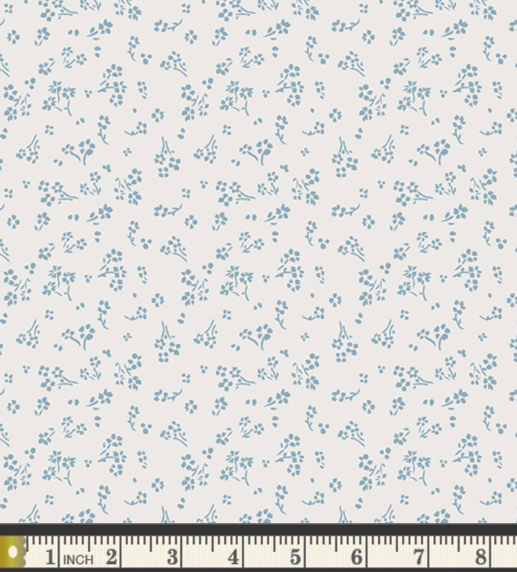 Sprinkled Florets Cloud - True Blue Collection by Maureen Cracknell - Art Gallery Fabrics