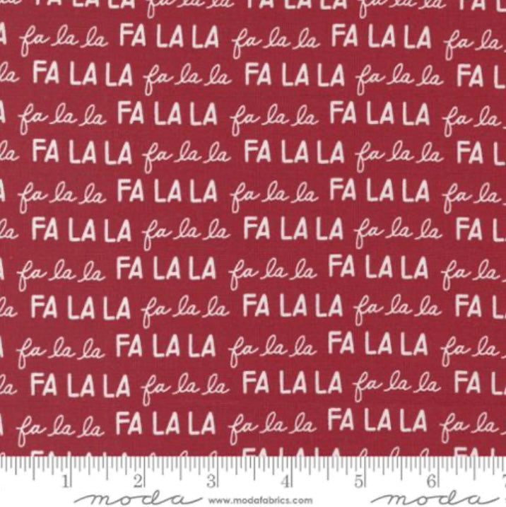 Christmas Eve Cranberry 5184 16 by Lella Boutique - Christmas Eve Collection - Moda Fabrics